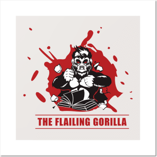 The Flailing Gorilla Paint Splatter Posters and Art